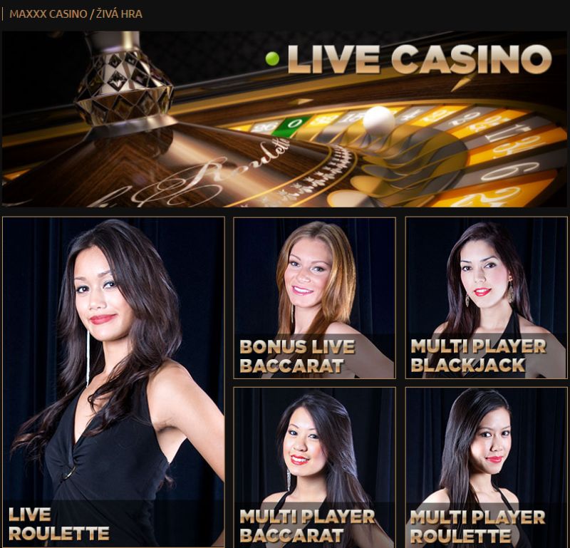 Maxxx casino / živá hra
